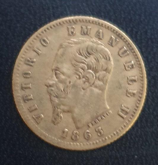 5 Lire Italien Vittorio Emanuele II 1863