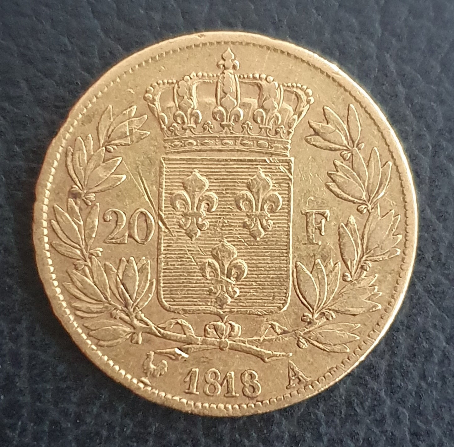 20 Francs Frankreich Louis XVIII 1818 A