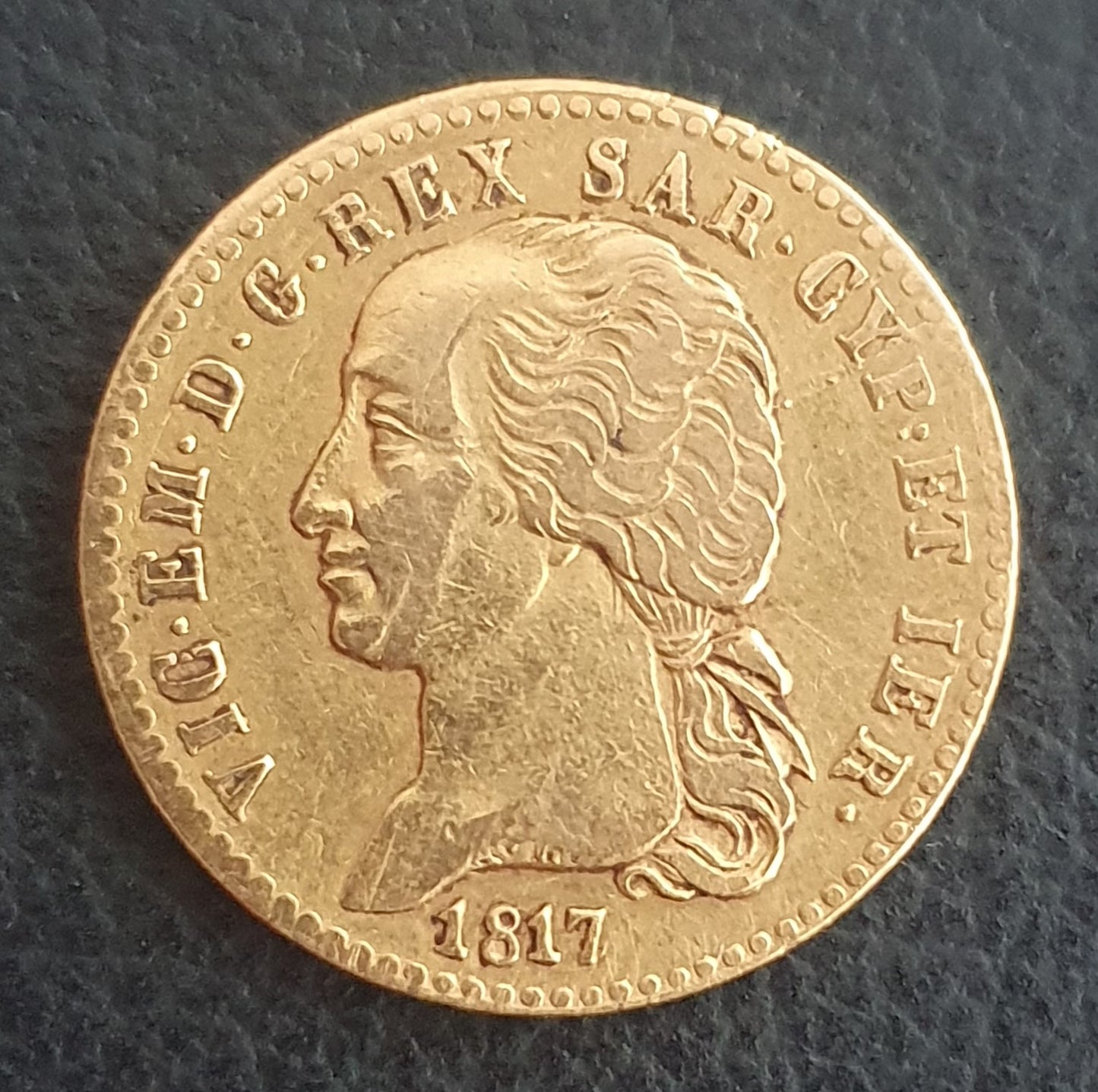 20 Lire Italien Vittorio Emanuele I 1817