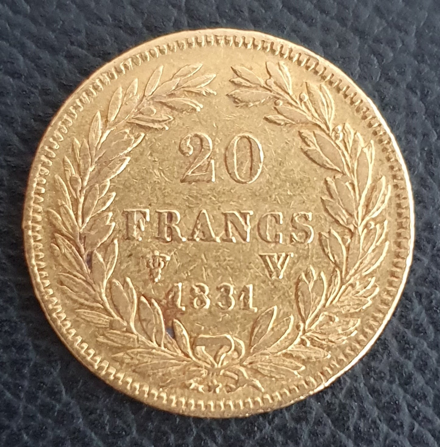 20 Francs Frankreich Louis Philippe I 1831 W nur 2 Jahre gepägt- selten