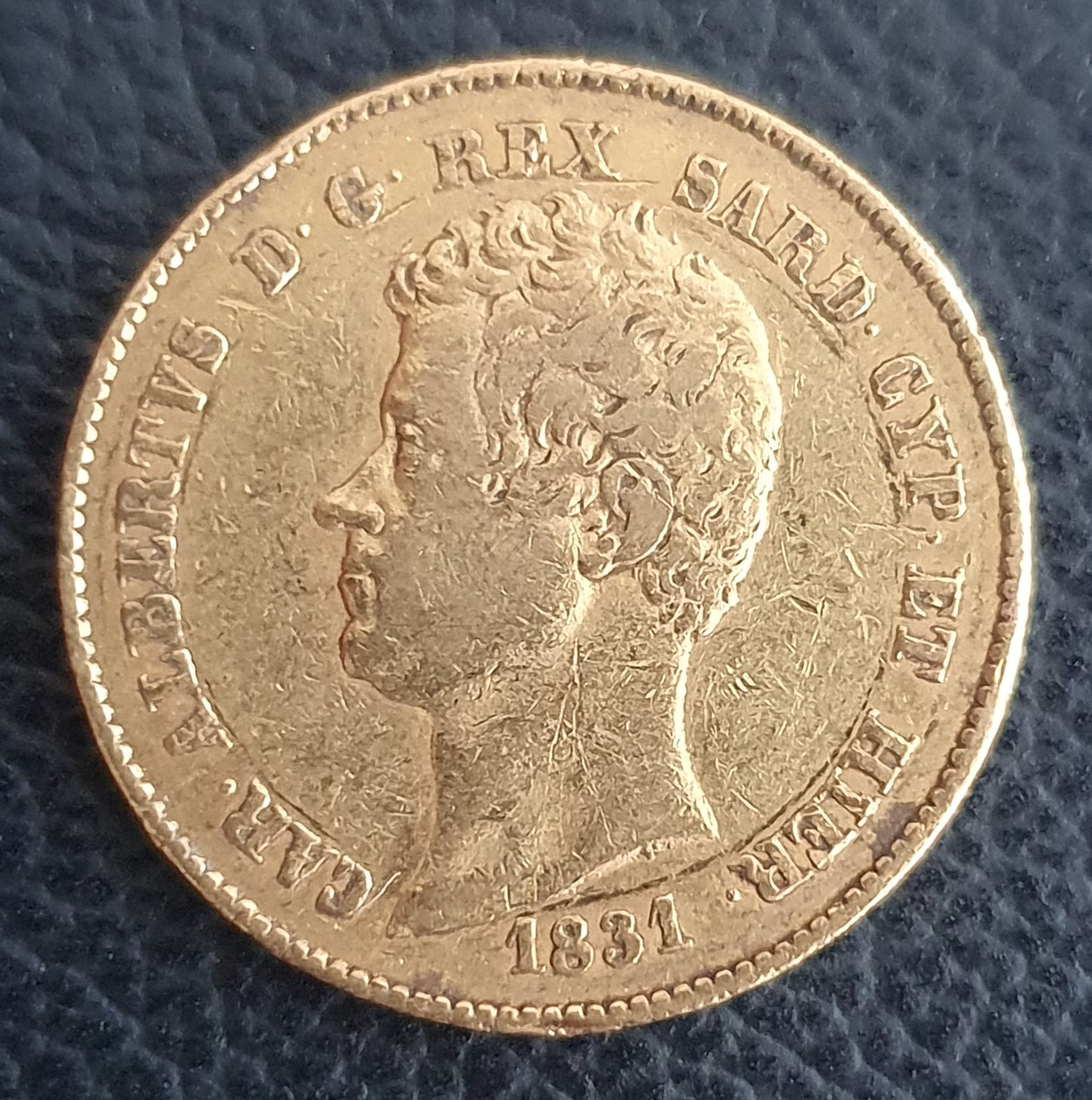20 Lire Italien Carlo Alberto 1831 P Adler 2. seltenster Jahrgang!