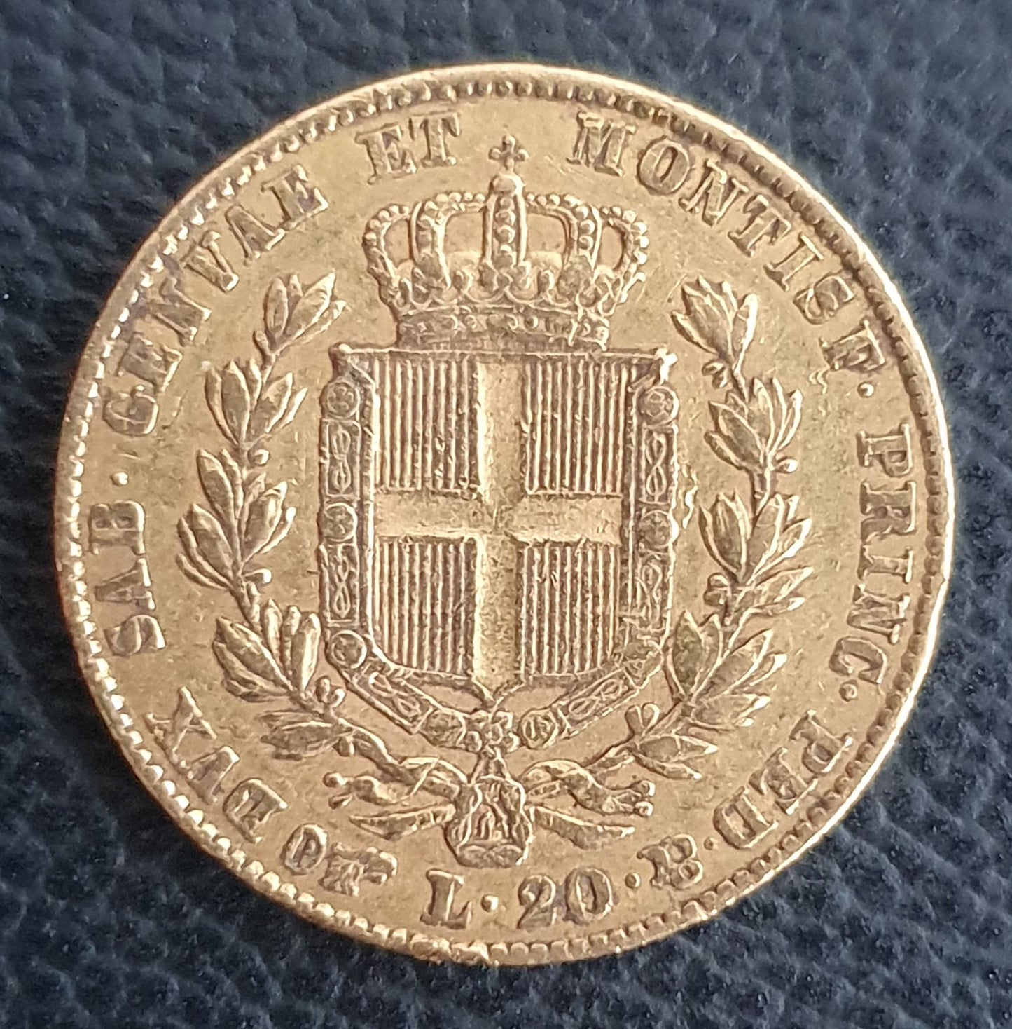 20 Lire Italien Carlo Alberto 1831 P Adler 2. seltenster Jahrgang!