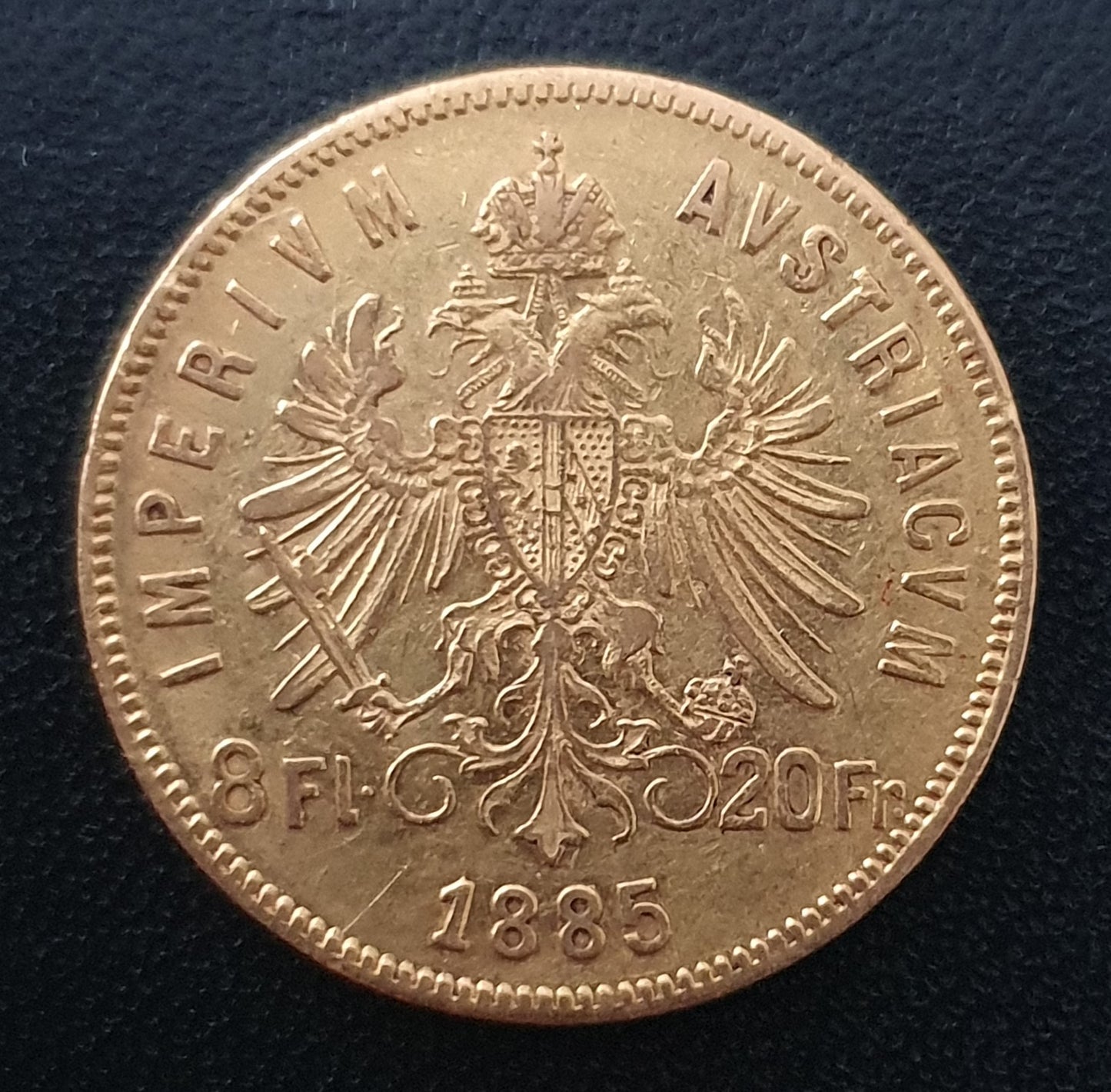 8 Florin Österreich Ungarn Franz Joseph 1885