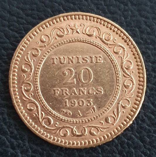 20 Francs Tunesien Muhammad IV 1903