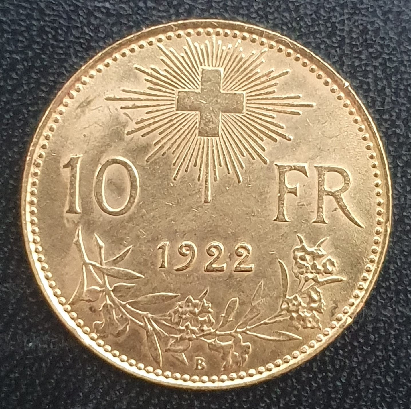 10 Franken Vreneli Schweiz 1922