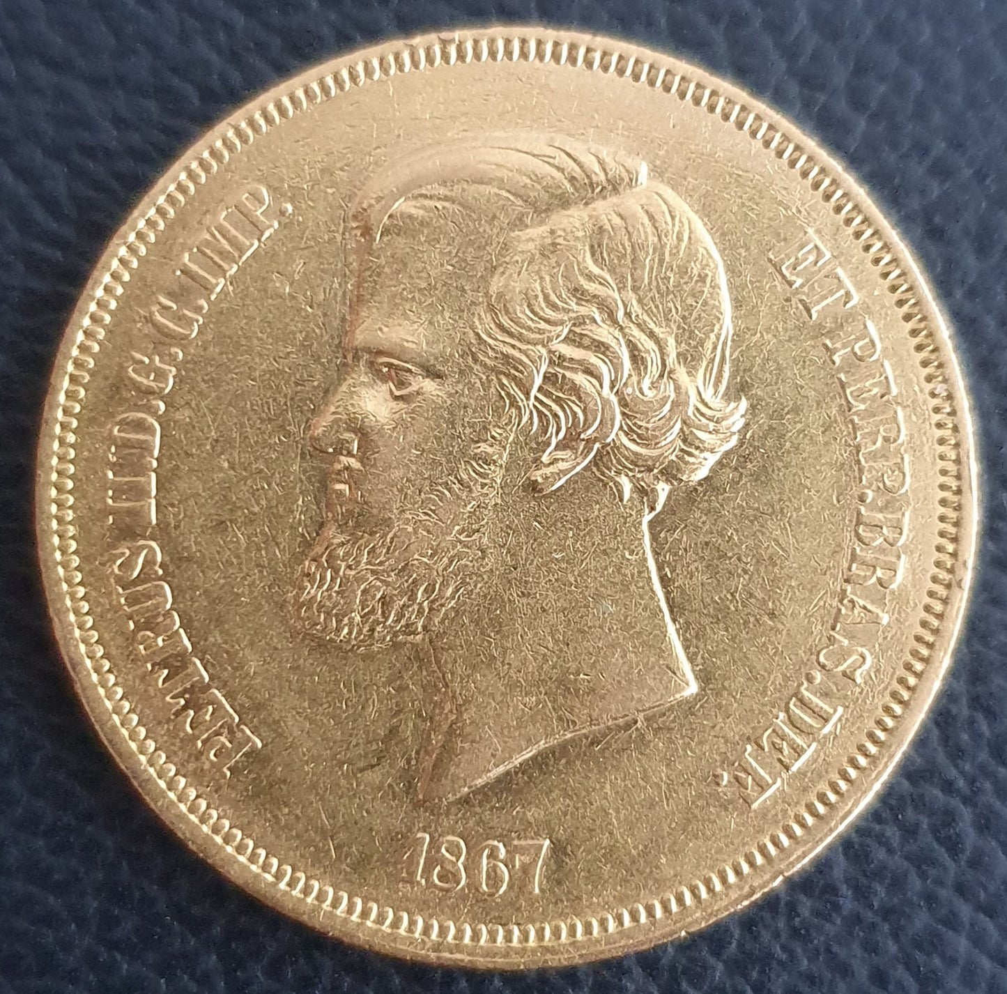 20000 Reis Brasilien Pedro II 1867