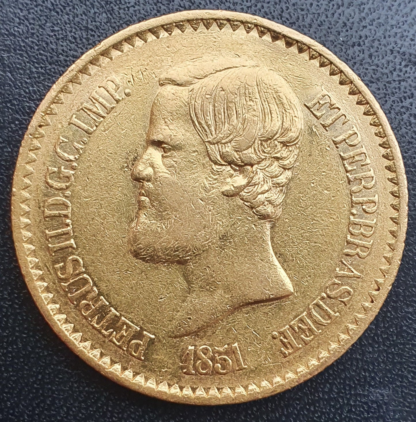 20000 Reis Brasilien Pedro II 1851