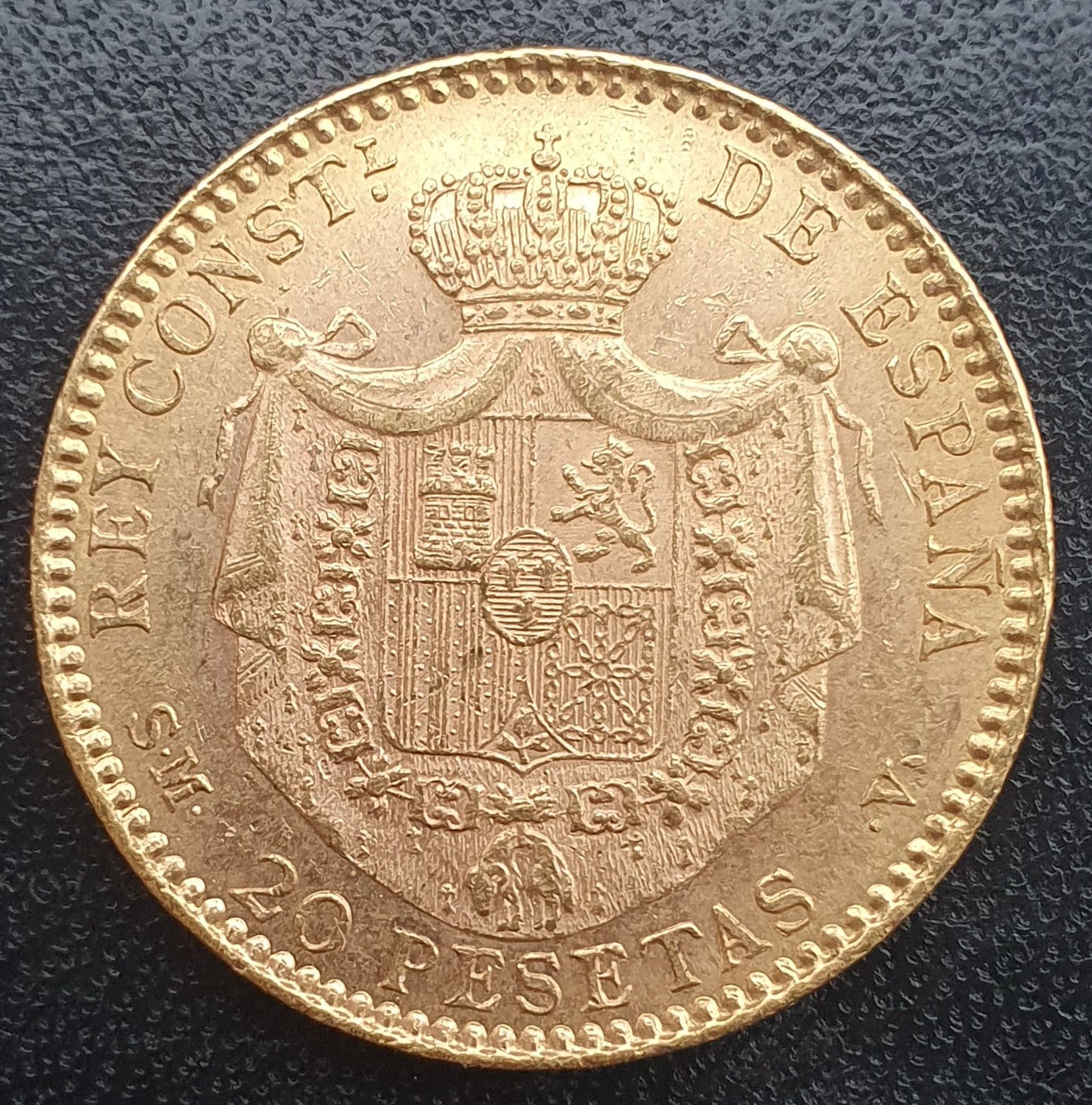 20 Pesetas Spanien 1899 Alfonso XIII