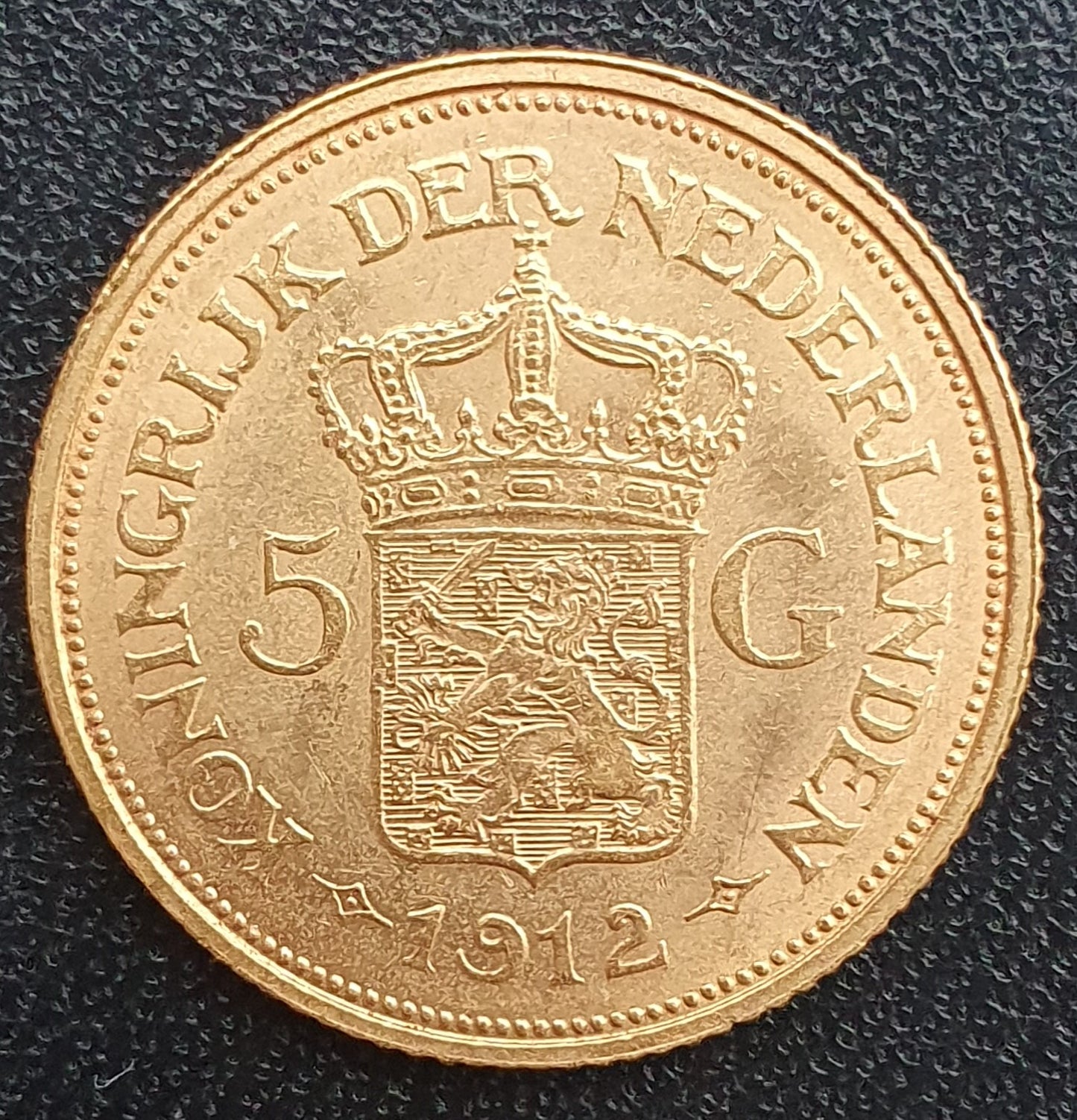 5 Gulden Niederlande Wilhelmina 1912