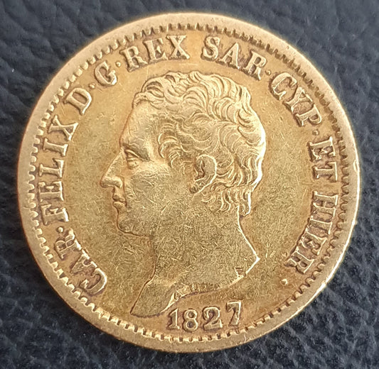 20 Lire Italien Carlo Felice 1827 L