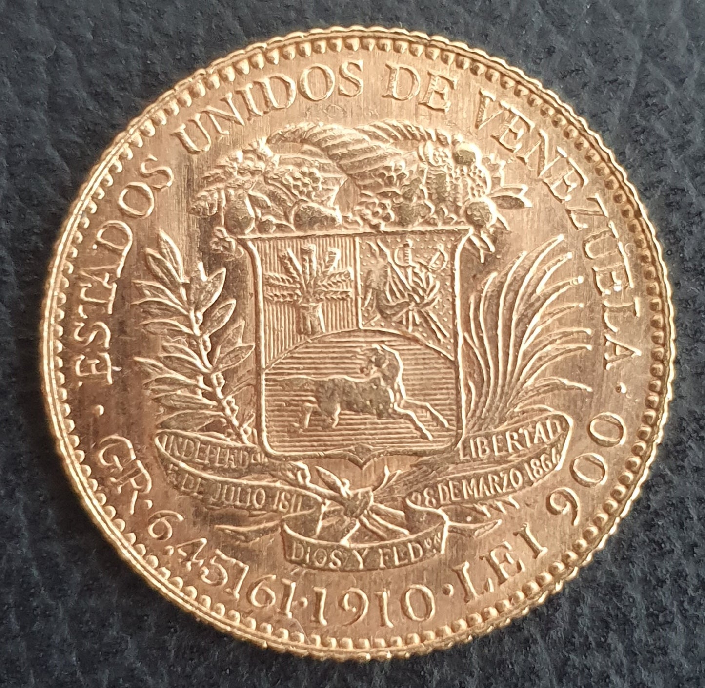 20 Bolivares Venezuela 1910